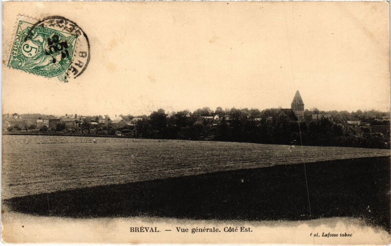 Carte postale ancienne Breval Vue Generale