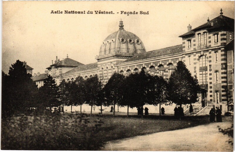 Carte postale ancienne Le Vesinet Asile National du Vesinet - Facade Sud