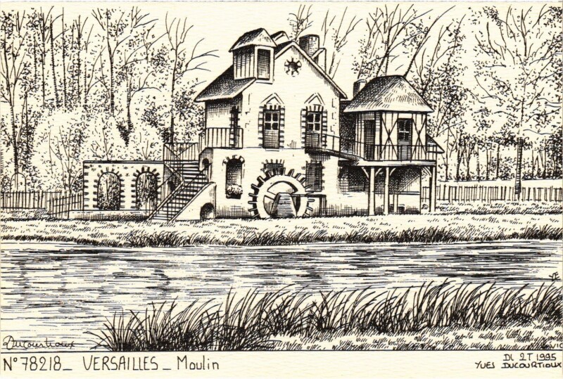 Carte postale ancienne Versailles Moulin à Versailles