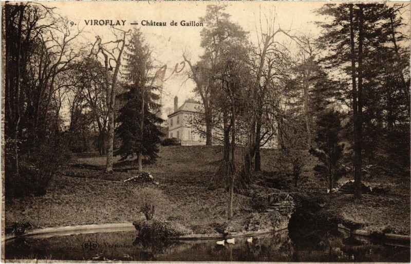 Carte postale ancienne Viroflay Chateau de Gaillon à Viroflay