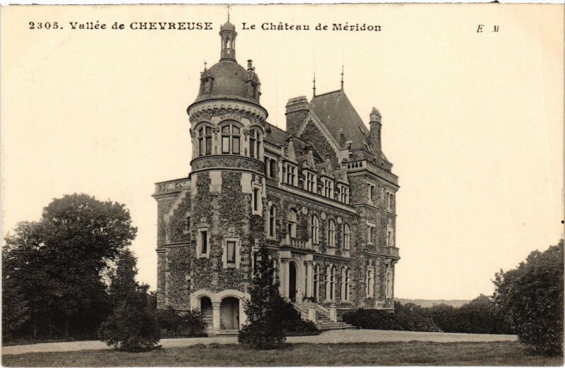 Carte postale ancienne Vallee de Chevreuse - Chateau de Meridon à Chevreuse