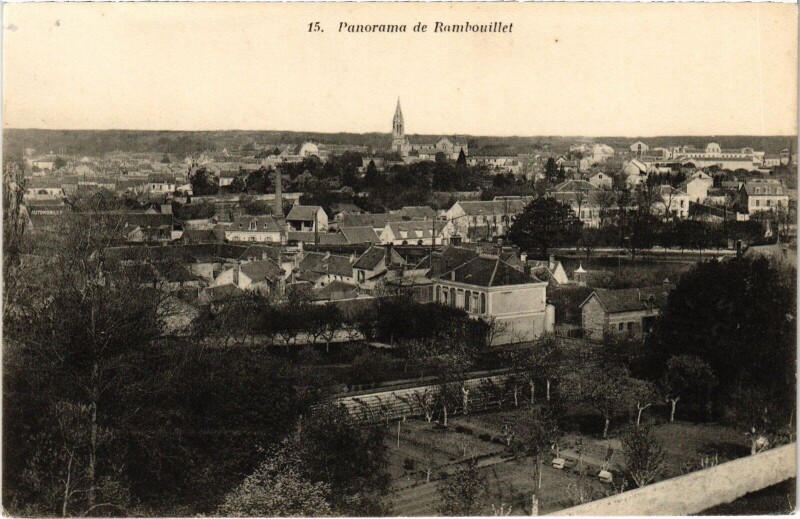 Carte postale ancienne Rambouillet Panorama à Rambouillet