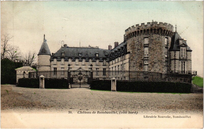 Carte postale ancienne Rambouillet Chateau - Cote Nord à Rambouillet