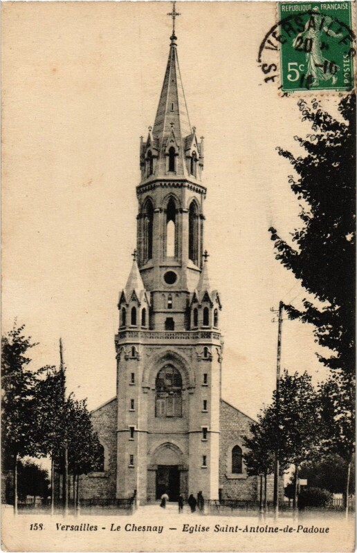 Carte postale ancienne Versailles Le Chesnay - Eglise Saint-Antoine-de-Padoue à Versailles