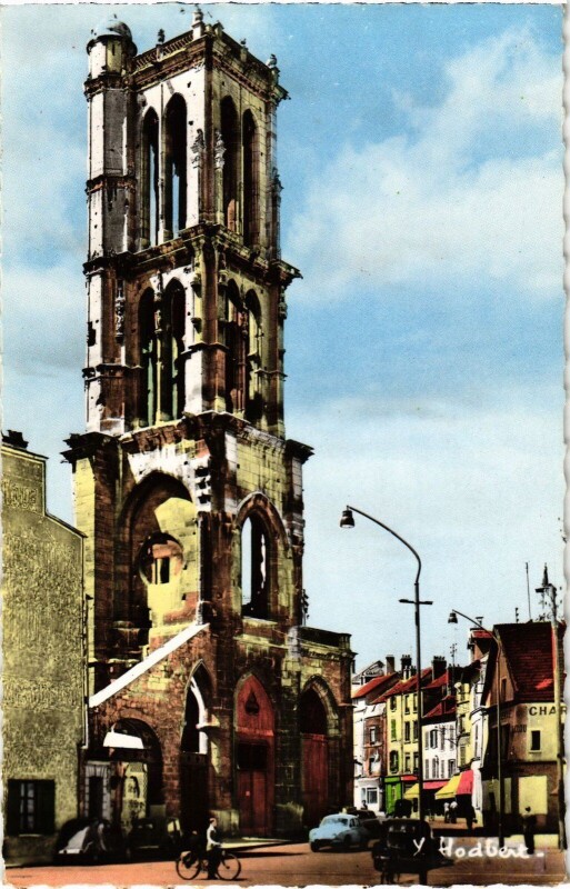 Carte postale ancienne Mantes-la-Jolie Tour Saint-Maclou à Mantes-la-Jolie