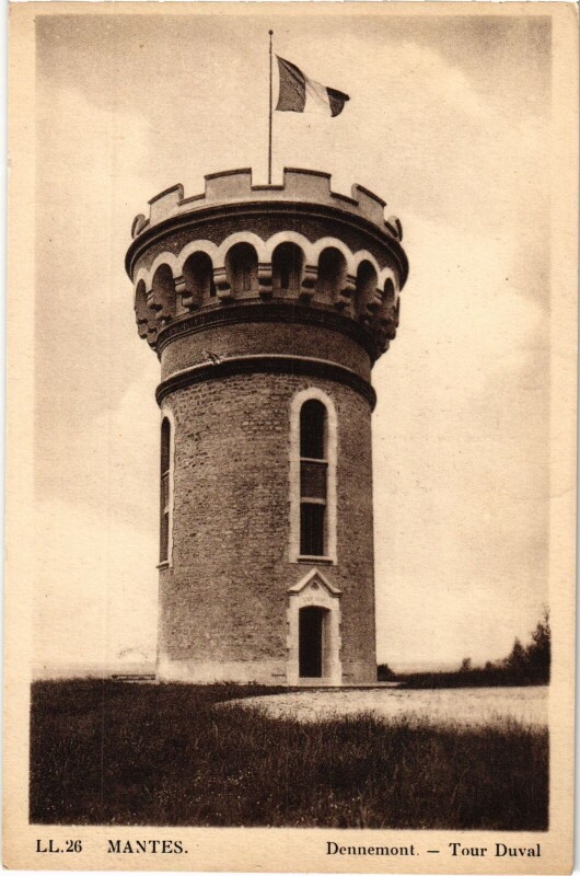 Carte postale ancienne Mantes-la-Jolie Dennemont - Tour Duval à Mantes-la-Jolie