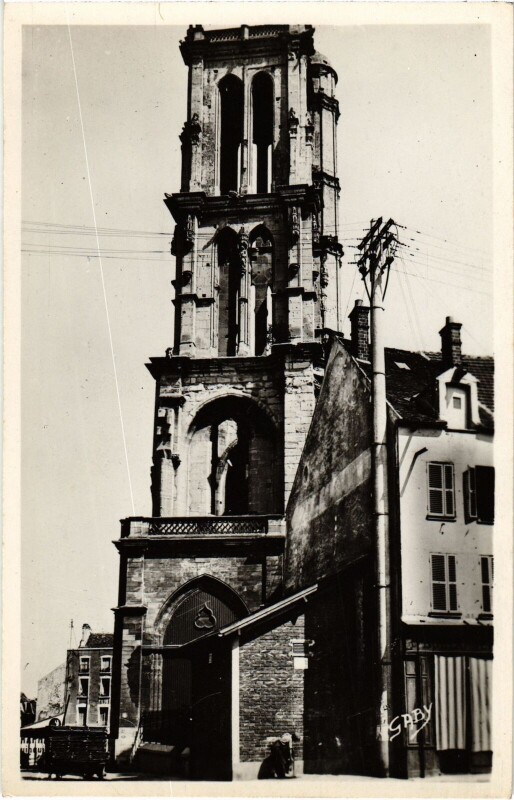Carte postale ancienne Mantes-la-Jolie Tour Saint-Maclou à Mantes-la-Jolie