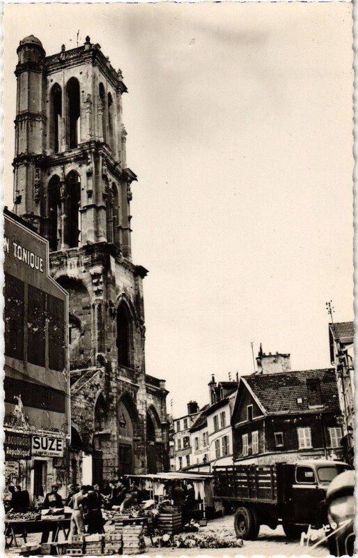 Carte postale ancienne Mantes-la-Jolie Gassicourt - Tours Saint-Maclou à Mantes-la-Jolie
