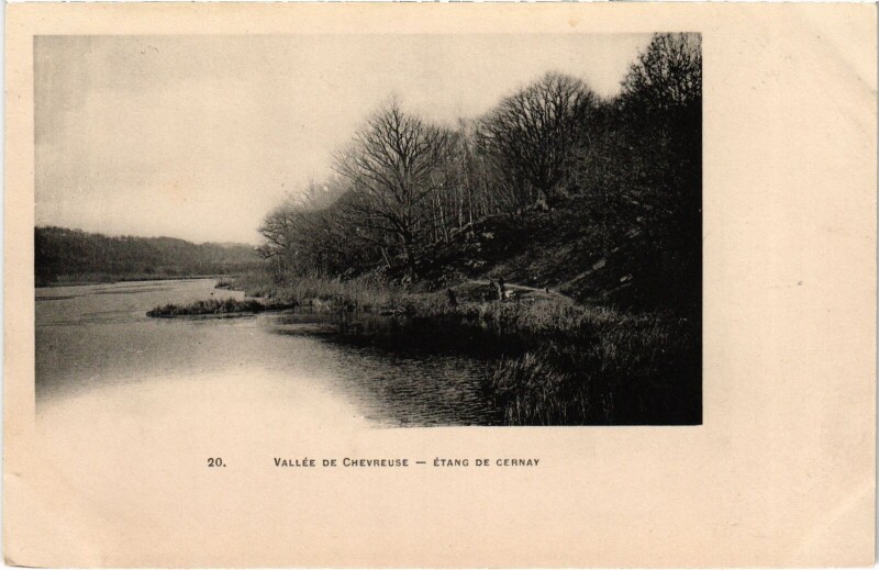 Carte postale ancienne Vallee de Chevreuse - Etang de Cernay à Chevreuse