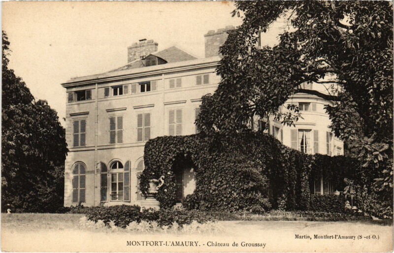 Carte postale ancienne Montfort-l'Amaury Chateau de Groussay à Montfort-l'Amaury