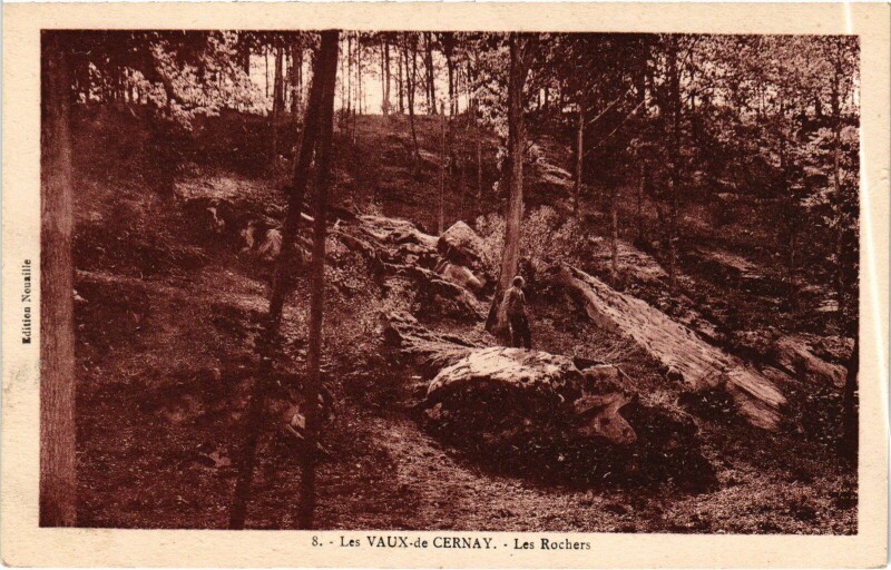 Carte postale ancienne Vaux-de-Cernay Les Rochers