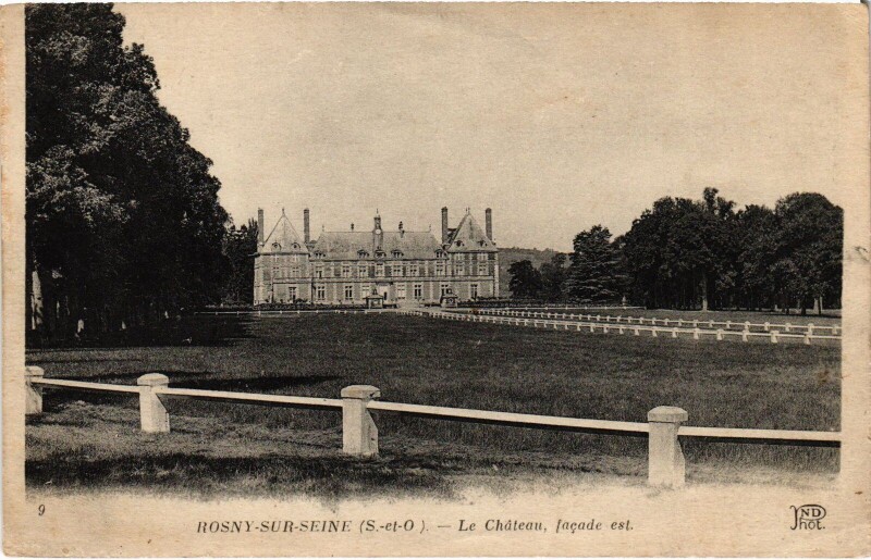 Carte postale ancienne Rosny-sur-Seine Chateau - Facade Est à Rosny-sur-Seine