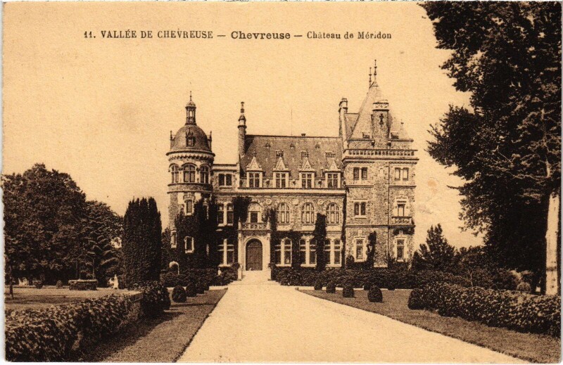 Carte postale ancienne Chevreuse Chateau de Meridon à Chevreuse