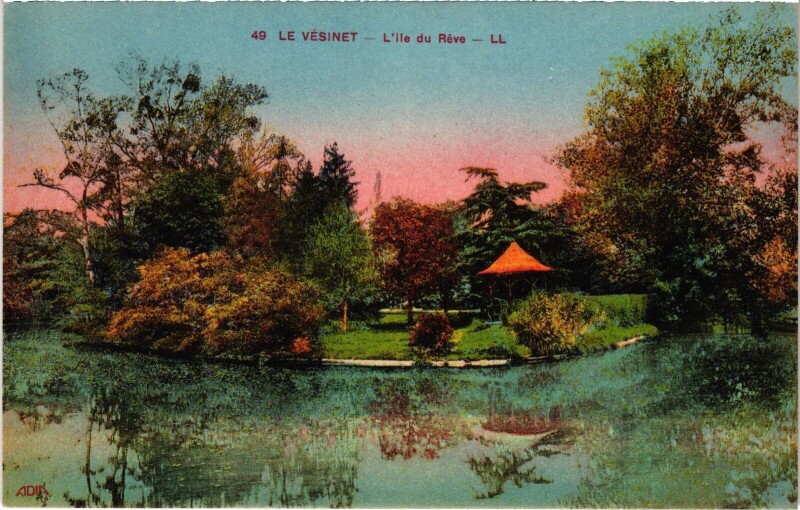 Carte postale ancienne Le Vesinet L'Ile du Reve