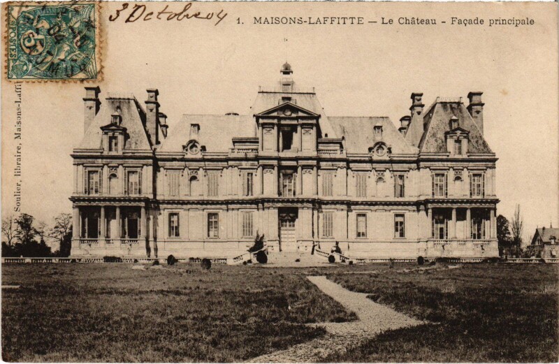 Carte postale ancienne Maisons-Laffitte Chateau - facade Principale à Maisons-Laffitte