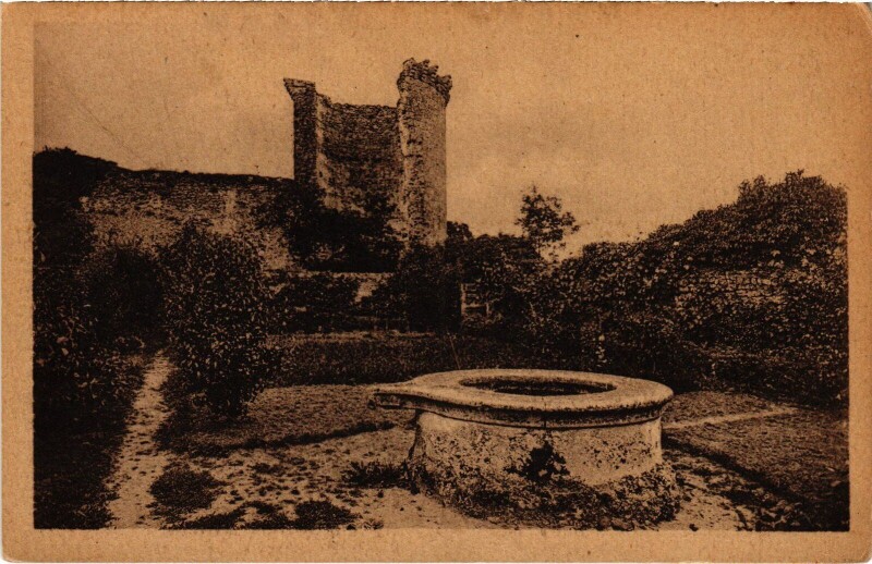 Carte postale ancienne Chevreuse Ruines de la Madeleine à Chevreuse