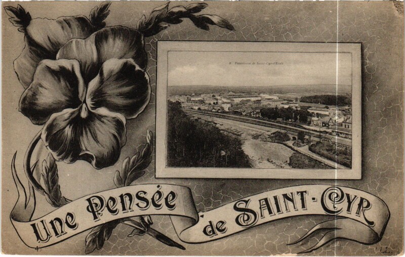 Carte postale ancienne Une Pensee Saint-Cyr-l'Ecole