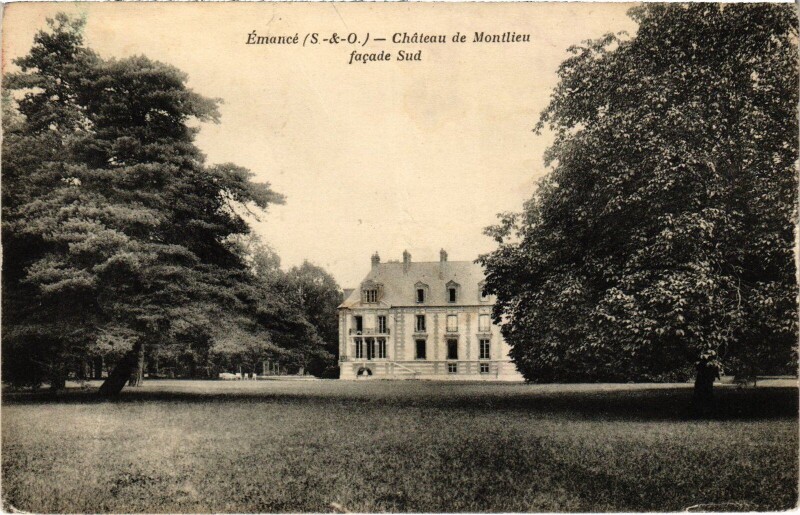 Carte postale ancienne Emanche Chateau de Montlieu