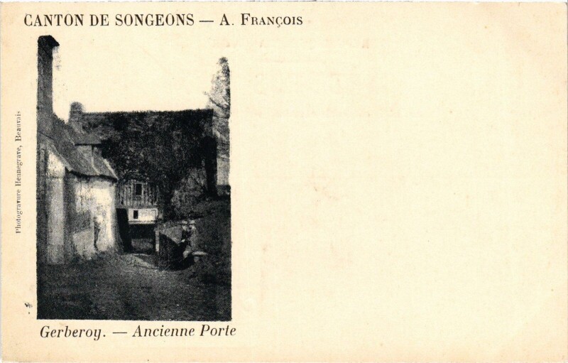 Carte postale ancienne Gerberoy Ancienne Porte à Gerberoy