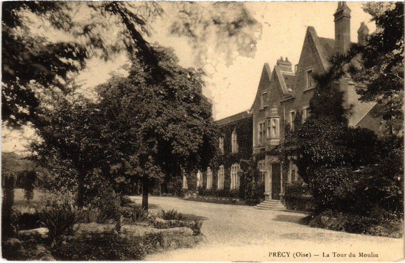 Carte postale ancienne Précy tour du Moulin