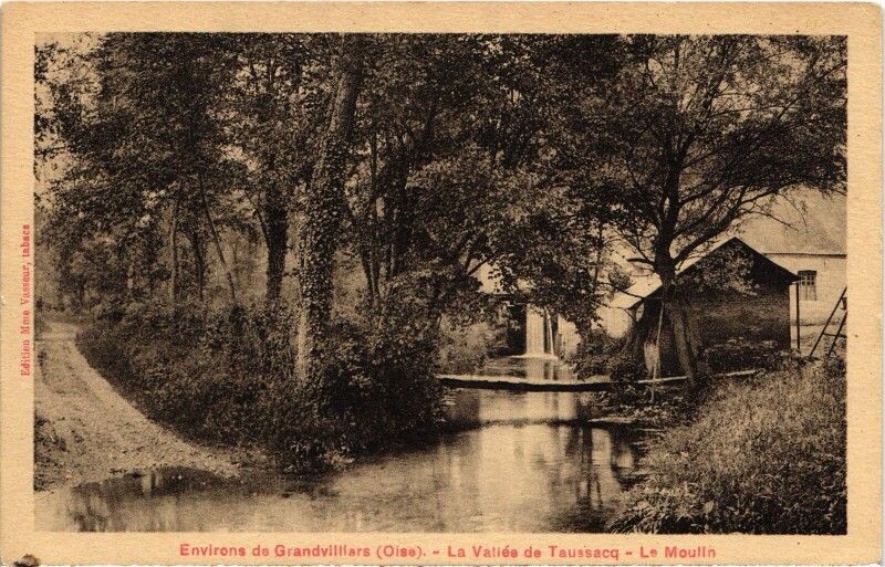 Carte postale ancienne Vallée de Taussacq Le Moulin