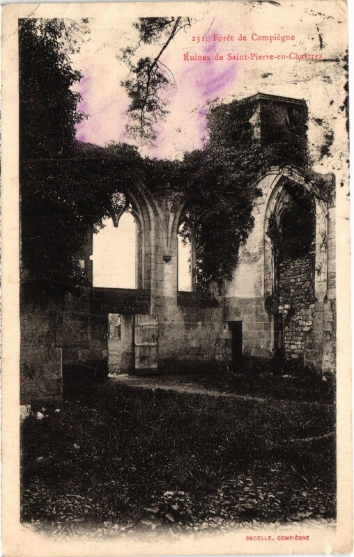 Carte postale ancienne Saint-Pierre-en-Chartres Ruines