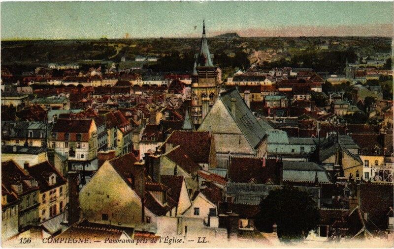 Carte postale ancienne Compiegne Panorama
