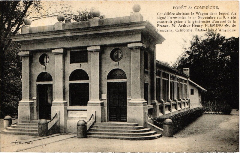 Carte postale ancienne Foret de Compiegne Le Wagon