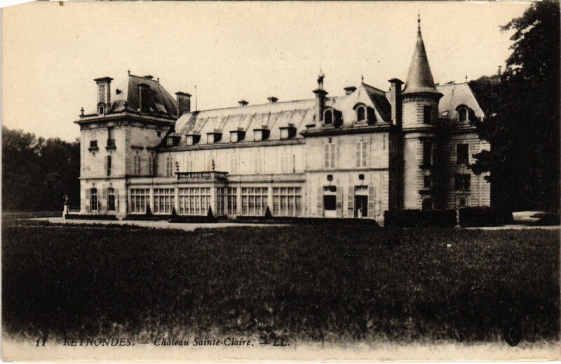 Carte postale ancienne Rethondes Le Chateau de Sainte-Claire à Rethondes