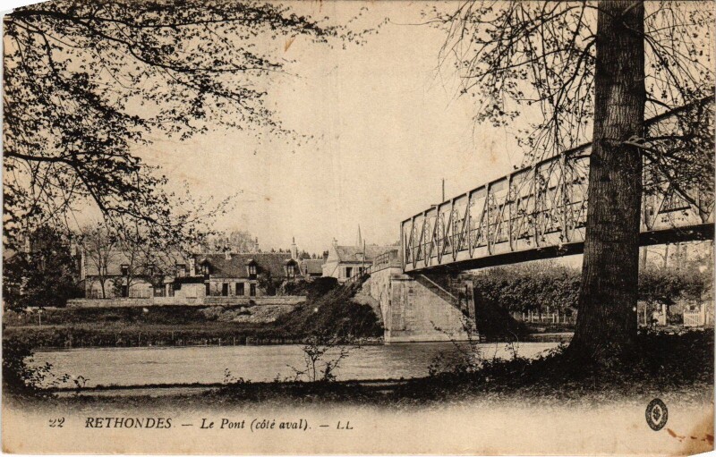 Carte postale ancienne Rethondes le Pont à Rethondes