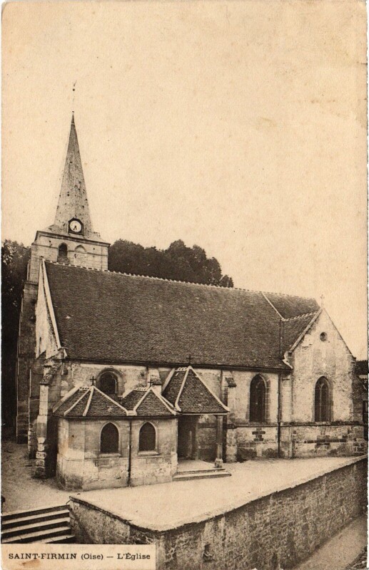 Carte postale ancienne Saint-Firmin Eglise