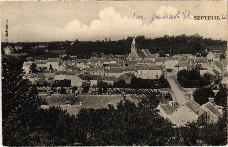 Carte postale ancienne Septeuil Vue Generale à Septeuil