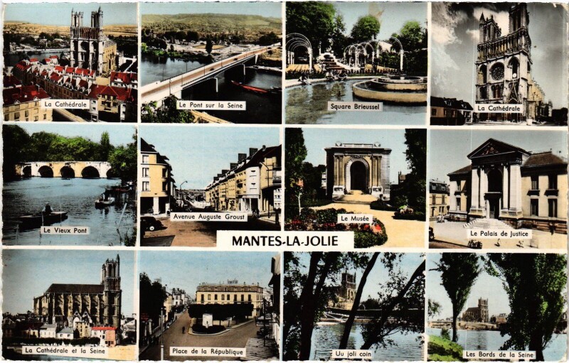 Carte postale ancienne Mantes-la-Jolie Scenes à Mantes-la-Jolie