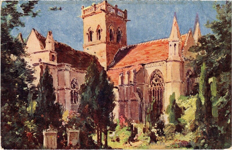 Carte postale ancienne Dives Eglise