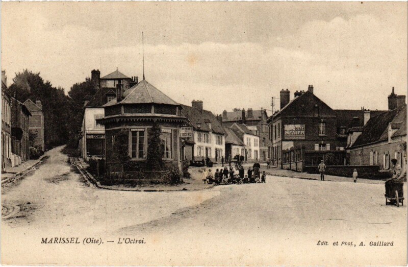 Carte postale ancienne Marissel Octroi