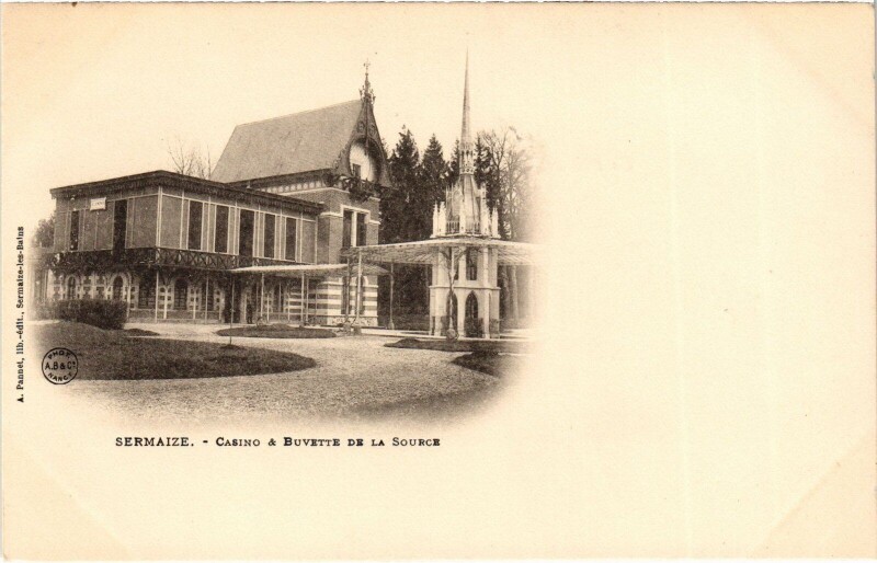 Carte postale ancienne Sermaize Casino Buvette de la Source