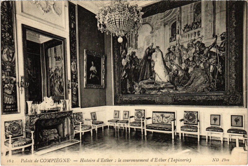 Carte postale ancienne Chateau de Compiegne Tapisserie