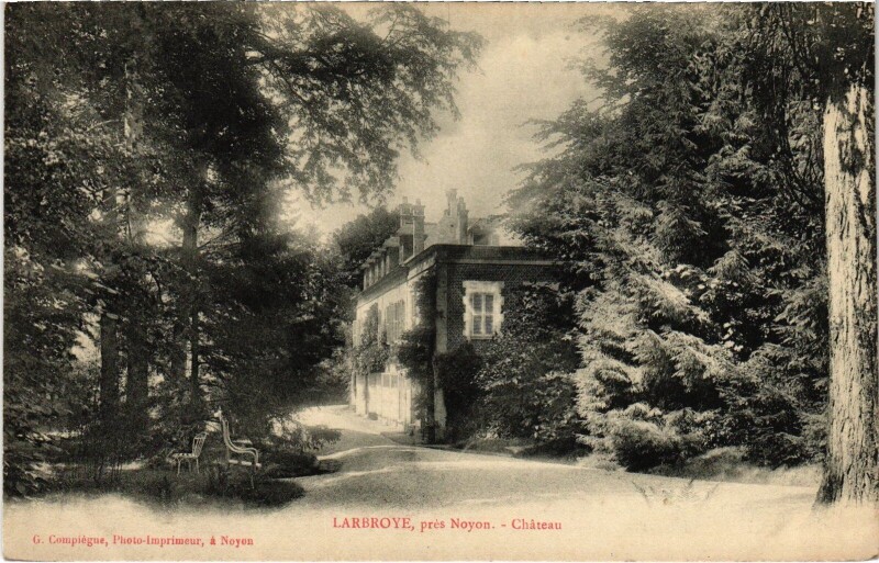 Carte postale ancienne Larbroye Le Chateau à Larbroye