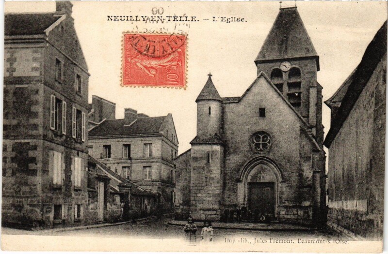 Carte postale ancienne Neuilly-en-Thelle Eglise à Neuilly-en-Thelle