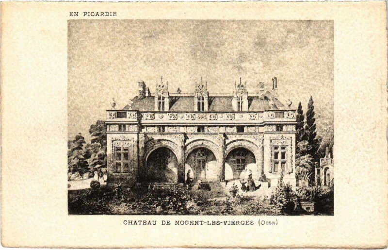 Carte postale ancienne Chateau de Nogent-les-Vierges