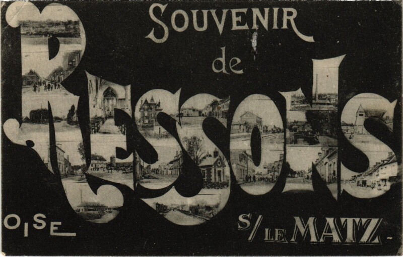 Carte postale ancienne Souvenir de Ressons-sur-le-Matz