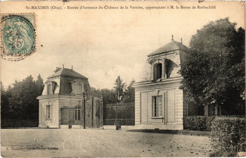 Carte postale ancienne Saint-Maximin Le Chateau de la Versine à Saint-Maximin
