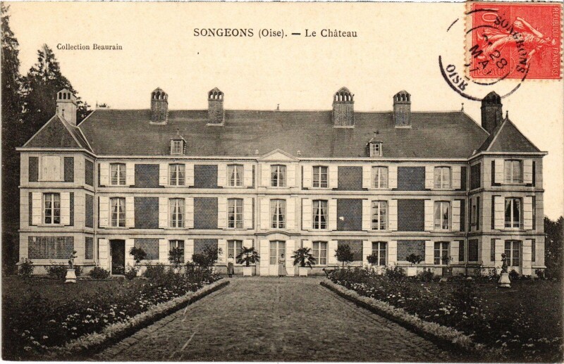 Carte postale ancienne Songeons Le Chateau à Songeons