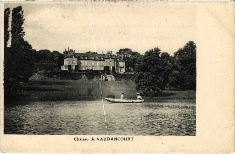 Carte postale ancienne Vaudancourt Le Chateau à Vaudancourt