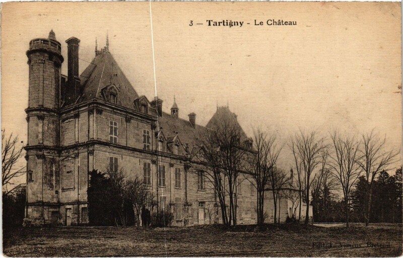 Carte postale ancienne Tartigny Le Chateau à Tartigny