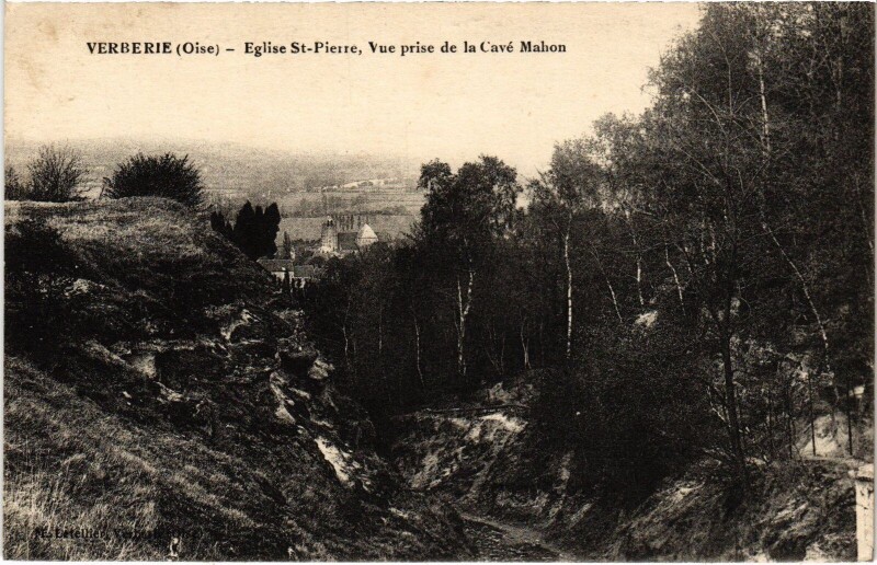 Carte postale ancienne Verberie Eglise Saint-Pierre à Verberie