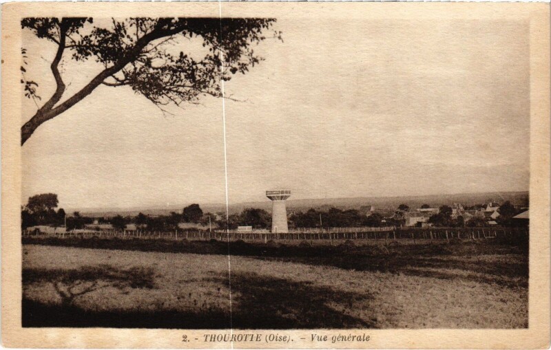 Carte postale ancienne Thourotte vue générale à Thourotte