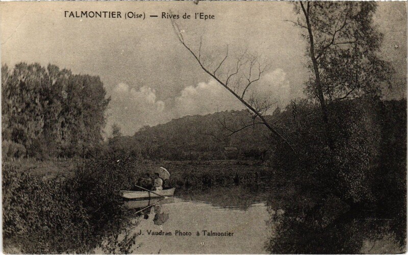 Carte postale ancienne Talmontier Rives de l'Epte