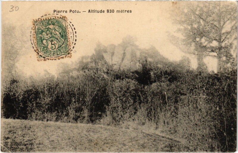 Carte postale ancienne Pierre Potu