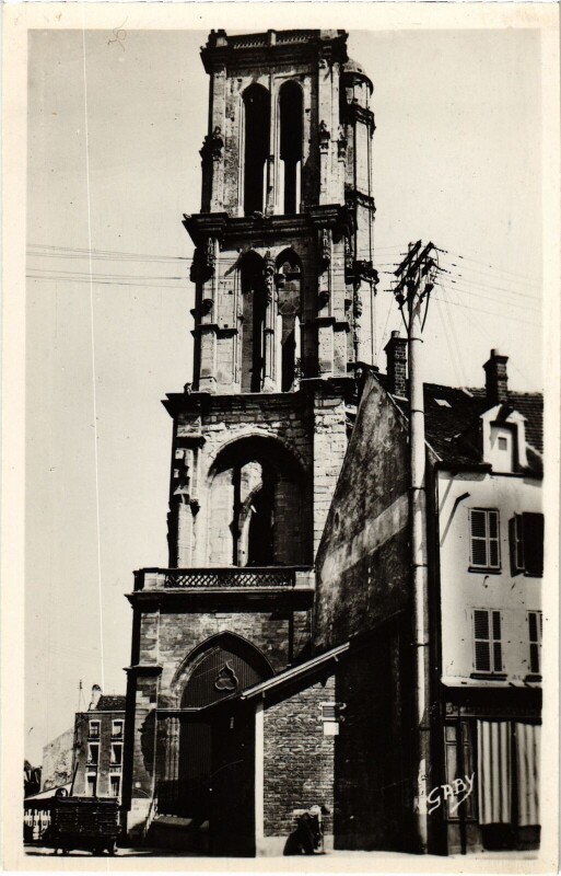 Carte postale ancienne Mantes-la-Jolie Tour Saint-Maclou à Mantes-la-Jolie